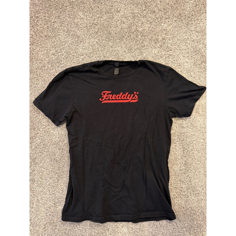 Freddy's T-Shirt Mens Medium Black Be a FredHead Rewards Graphic Tee Uniform